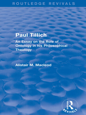 cover image of Routledge Revivals